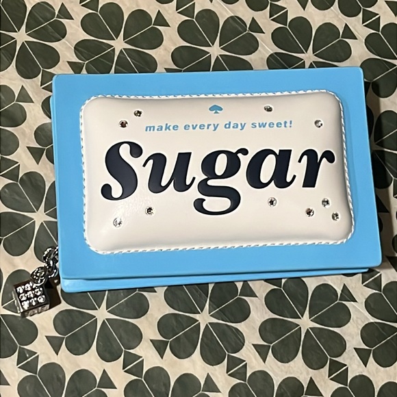 ♠️kate spade Coffee Break 3D Sugar Packet Small Card Holder Wallet NWT - Picture 12 of 15